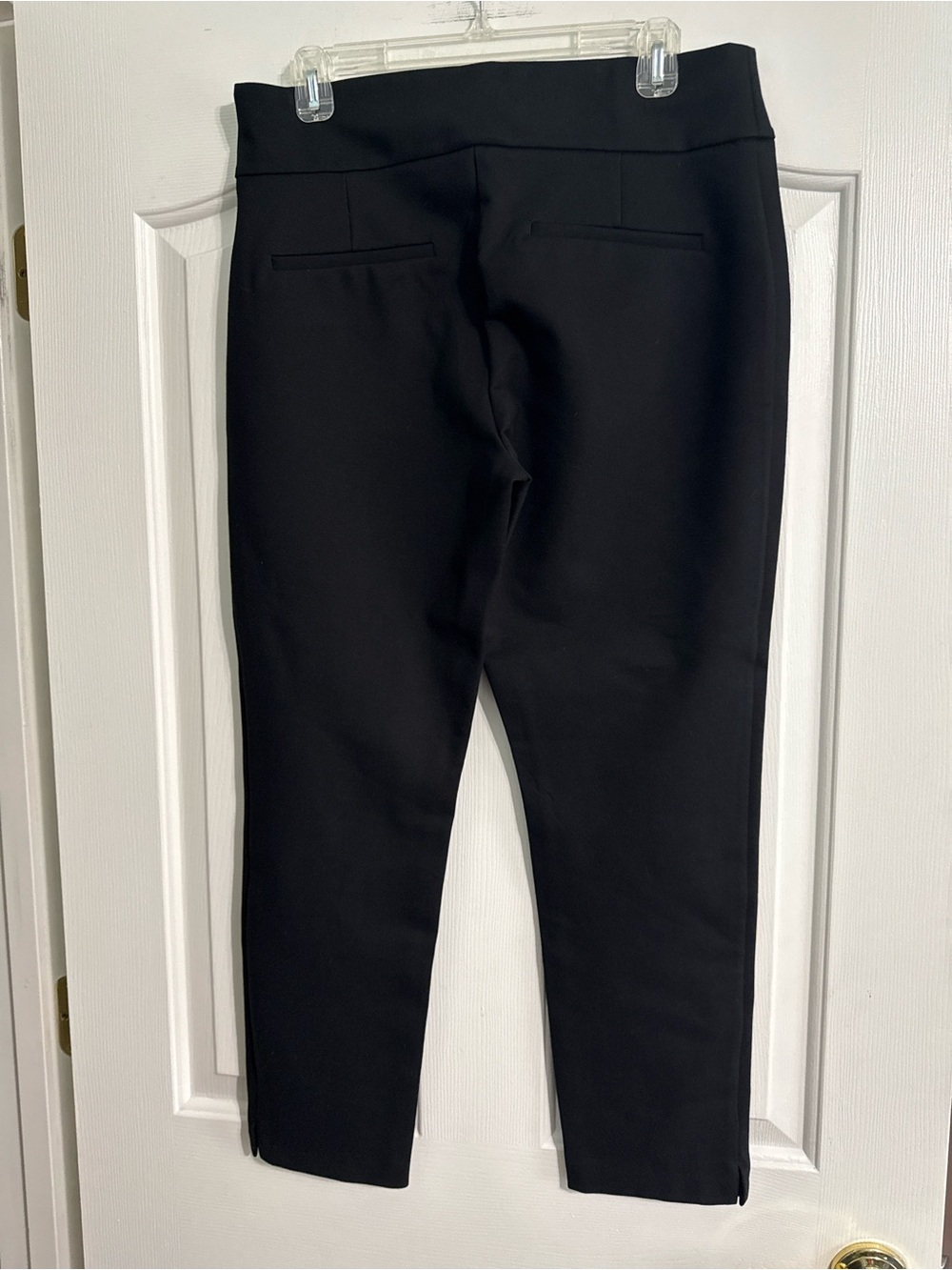 Express Black Ponte Ankle Pants - Slim Stretch